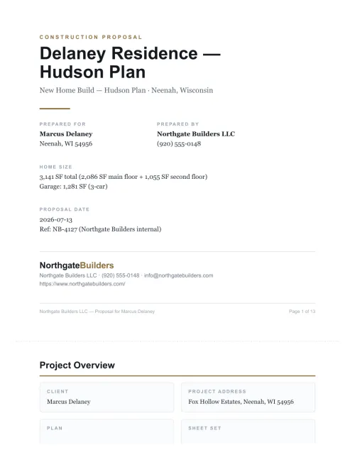Primera página de la plantilla Hudson